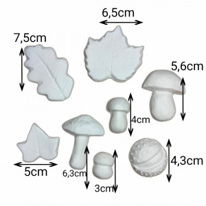 set figurine din ipsos pentru pictat - toamna - Img 2