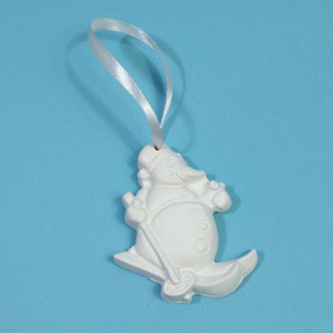 figurină din ipsos pentru pictat - ornament brad 9,5cm