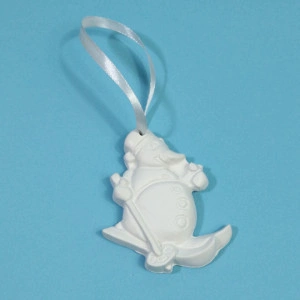 figurină din ipsos pentru pictat - ornament brad 9,5cm