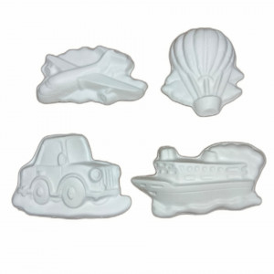 set figurine din ipsos pentru pictat - mijloace de transport
