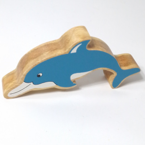 figurină delfin lemn Lanka 14cm