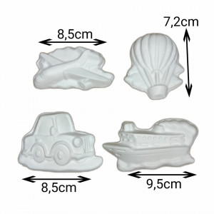 set figurine din ipsos pentru pictat - mijloace de transport - Img 2