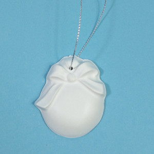 figurină din ipsos pentru pictat - ornament brad 6,2cm