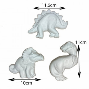 set figurine din ipsos pentru pictat - 3 dinozauri - Img 2
