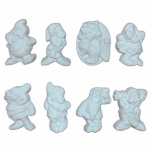 set figurine din ipsos pentru pictat - Albă ca Zăpada și cei 7 pitici 9,7-11,4cm