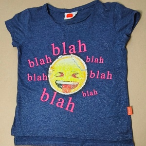 Tricou Emoji cu paiete 158/164cm