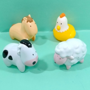 Vintage set animale de la fermă 11cm