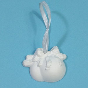 figurină din ipsos pentru pictat - ornament brad 7,5cm