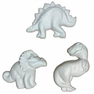 set figurine din ipsos pentru pictat - 3 dinozauri
