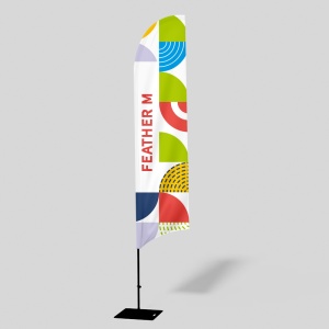 Bandera pluma M