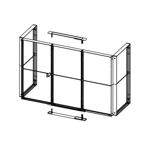 Kit usa 1m pentru spatiu depozitare