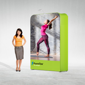 Perete textil expozitional sistem click display drept 3D 1.5m