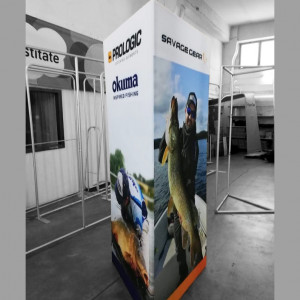 pop up textil sistem click coloana triunghi