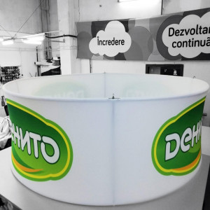Structuri suspendate expozitionale sistem click cerc 3m