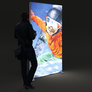 Caseta luminoasa portabila 1 x 2 m personalizata