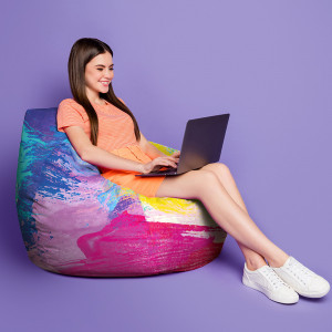 bean bag textil personalizat soft touch