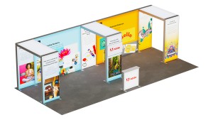 Stand Expo LED portabil Iris