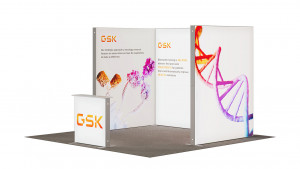 Stand Expo LED portabil Mira