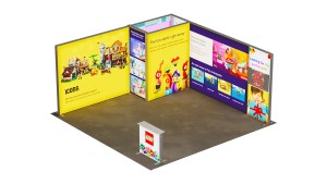 Stand Expo LED portabil Diana