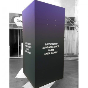 pop up textil sistem click coloana patrat