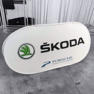 Pop-up banner textil 120 x 70 cm