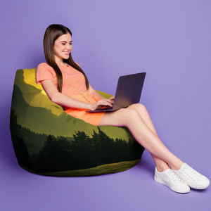 bean bag textil personalizat soft touch