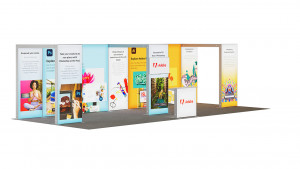 Stand Expo LED personalizat Iris