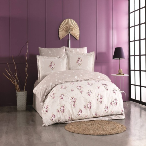 Спално бельо от поплин, 100% памук, за двойно легло, Hobby Home, 4 части, HBP-03