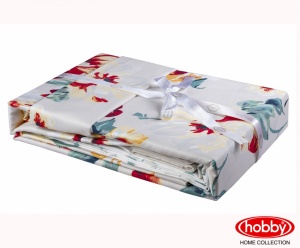 Луксозно спално бельо от Памучен сатен Deluxe, за двойно легло, Hobby Home, 6 части, HBS-26 - Img 5