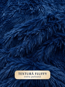 Пухкава олекотена завивка Fluffy 200×230 см с 2 калъфки, 3 части, тъмносин – Johnny Home FA-01 - Img 5