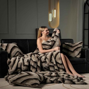 Луксозно одеяло Jo-Jo Home, тип кожа от Норка + 2 калъфки, 200x230 см, с цип, PBN-04 – продуктова снимка от продуктовата галерия