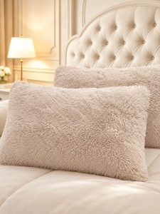 Пухкава олекотена завивка Fluffy 200×230 см с 2 калъфки, 3 части, кремавобежов – Johnny Home FA-09 - Img 2