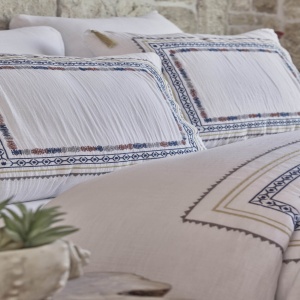Лукс спално бельо Dantela Vita, памучен сатен Deluxe, за двойно легло, 4 части, LDV-12 – продуктова снимка за детайлно представяне
