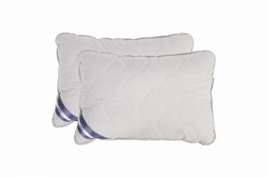 Set Pilota bumbac Somnart Bella 200x220cm 200g model biscuite + 2 perne bumbac Somnart Bella, 50x70cm, Gri – продуктова снимка за представяне на модела