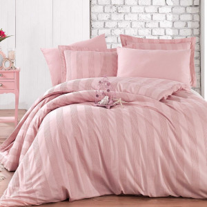 Луксозно спално бельо от Памучен сатен Deluxe, за двойно легло, Hobby Home, 6 части, HBS-48 - Img 3