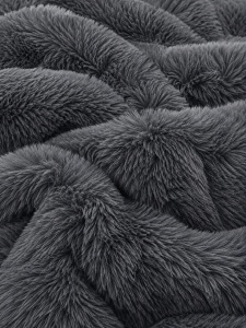 Пухкава олекотена завивка Fluffy 200×230 см с 2 калъфки, 3 части, антрацитносив – Johnny Home FA-06 - Img 4