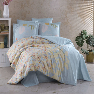 Спално бельо от поплин памук Hobby Home, 100% памук, за двойно легло, 4 части, 1031-9-1-23