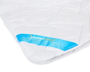 Pilota antiacarieni, Somnomed, microfibra alba, 150x200, umplutura de vara, 120 gsm – продуктова снимка за онлайн каталог