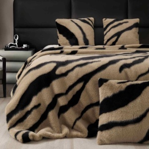 Луксозно одеяло Jo-Jo Home, тип кожа от Норка + 2 калъфки, 200x230 см, с цип, PBN-03 - Img 1