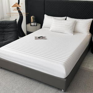 Спален комплект Damasc Deluxe от 100% памук, 6 части, бял, JoJo Home, DMB-09 – продуктова снимка за онлайн каталог