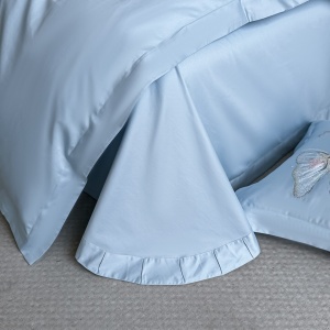 JoJo Home XH50-12, светлосин с флорална бродерия, детайл 4