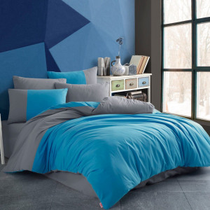 Спално бельо от поплин, 100% памук, за двойно легло, Hobby Home, 6 части, HBP-101