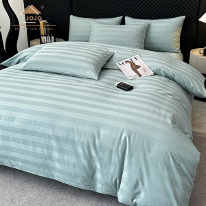 Спален комплект Damasc Deluxe от 100% памук, 6 части, ментовозелен, JoJo Home, DMB-11 – продуктова снимка за продуктовата галерия