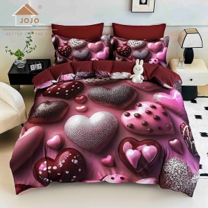 3D спален комплект, с ластик, за матрак 140х200 см, 4 части, FNJD1-41