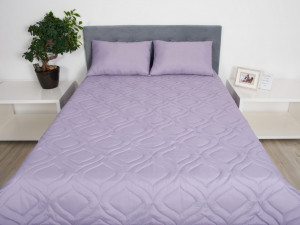 Perna 70x70 Somnart Belina, microfibra, lavabila la masina, vidata, Lavander - Img 5