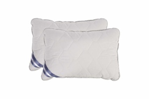 Set Pilota bumbac Somnart Bella 200x220cm 200g model biscuite + 2 perne bumbac Somnart Bella, 50x70cm, Gri – продуктова снимка за онлайн каталог