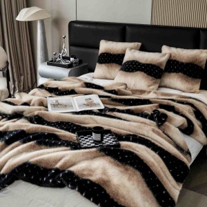 Луксозно одеяло Jo-Jo Home, тип кожа от Норка + 2 калъфки, 200x230 см, с цип, PBN-05 - Img 3