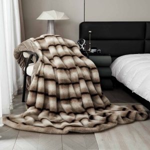 Луксозно одеяло Jo-Jo Home, тип кожа от Норка + 2 калъфки, 200x230 см, с цип, PBN-06 – продуктова снимка каталожна визуализация