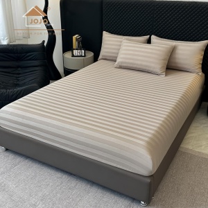 Спален комплект Damasc Deluxe от 100% памук, 6 части, бежов, JoJo Home, DMB-08 – продуктова снимка от продуктовата галерия