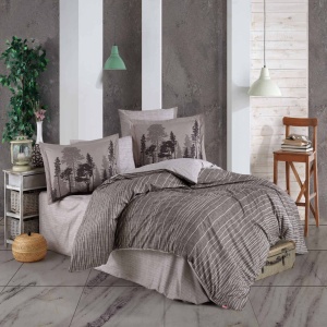 Спално бельо от поплин, 100% памук, за двойно легло, Hobby Home, 4 части, HBP-09 - Img 1